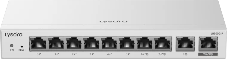 LR300G-P — 10-Port Cloud Managed PoE Router