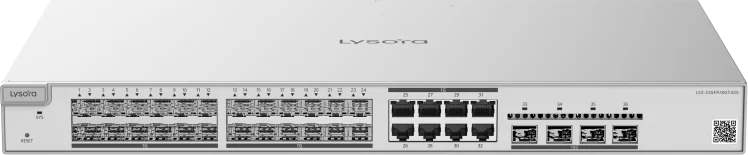 LS3-24SFP/8GT4XS — Layer 3 Managed Fibre Aggregation Switch